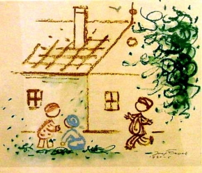 ČAPEK Josef ( 1887 - 1945): „Hrající si děti“, ofset