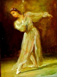 VRBOVÁ - ŠTEFKOVÁ Miloslava (1909-1973): „Baletka“, ol. na lep.
