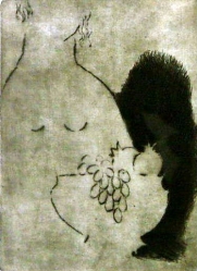 KOMÁREK Vladimír (1928-2002), „Akt s mísou ovoce Odysseus“