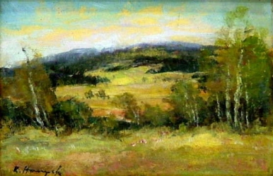 HANYCH Rudolf (1906): „Krajina“, ol. na lep.