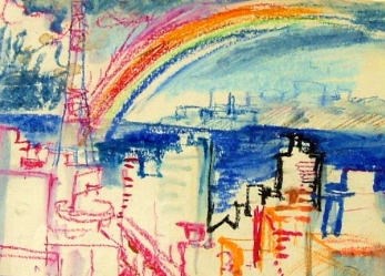 ŠOLTA Vladimír (1924-1977): „Duha nad městem“