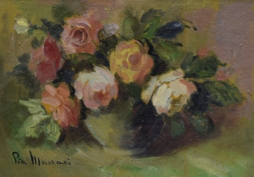 MASSACI Pia (1908-1992): Růže ve váze.