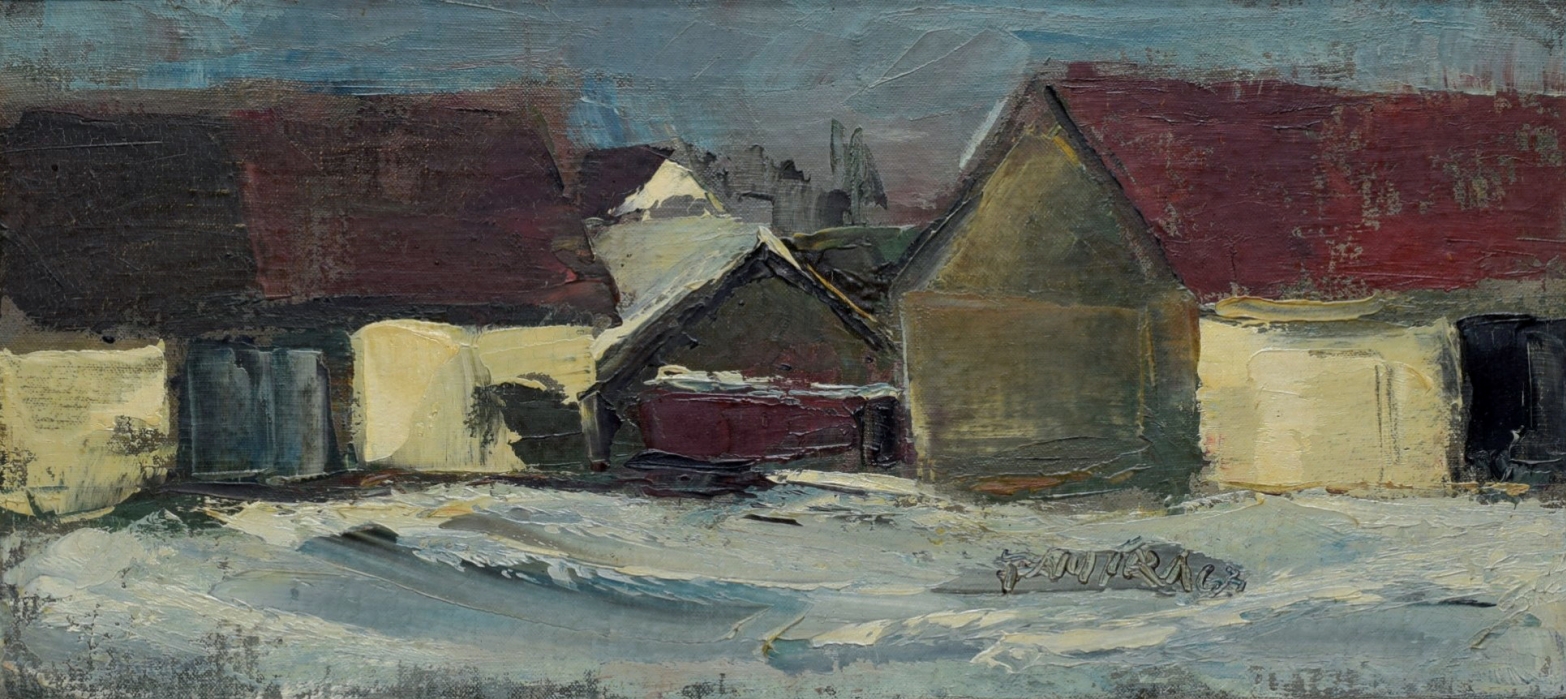 FAMÍRA Emanuel (1900-1970): Stodoly v zimě.