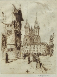 ŠIMON Tavík František (1877-1942): Staroměstské náměstí v Praze.