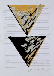 HAMPL Josef (*1932): Střet trojúhelníků.
