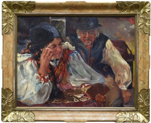 KUSMIDROWICZ Jan Kazimierz (činný 1923-1938): Kartářka.