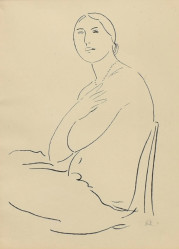 KREMLIČKA Rudolf (1886-1932): Sedící dáma.