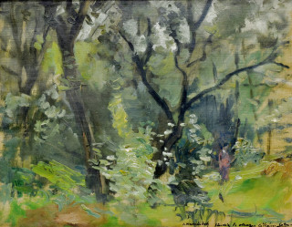 KADEŘÁBEK Josef (1915-2002): Žena v hustém stromoví.