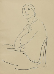 KREMLIČKA Rudolf (1886-1932): Sedící žena.