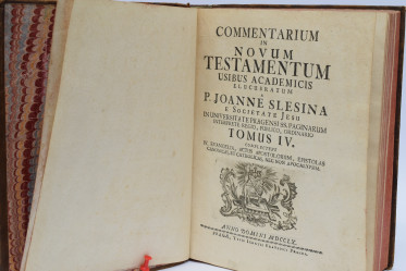 SLESINA, Joanne: Commentarium in Testamentum Usibus academicis elucubratum. Tomus IV.