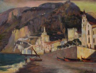 SVOBODA Jaroslav (*1879): Město ve Středomoří.