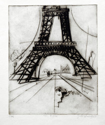 ŠČERBAKOV Jiří (1926-2007): Eiffelova věž.