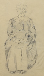 SCHNEIDER Max (*1902 v Karlových Varech):  Sedící žena.