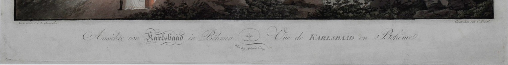 POSTL Karel (1774-1818) (podle kresby L.Janschy): Pohled na Karlovy Vary.