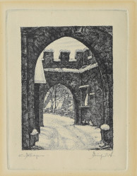 SCHMIDT Eugen (*1903): Brána loketského hradu.