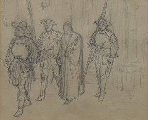 BARVITIUS Viktor (1834-1902): Křest.  Zatčený kazatel.