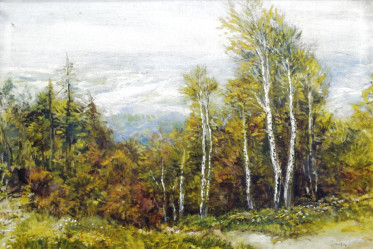 HOLEČEK Jaroslav (1902-1957): Březový háj.