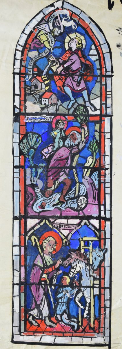 ANONYM: Návrh na vitrážové okno (Florian, Kryštof, Leonard).