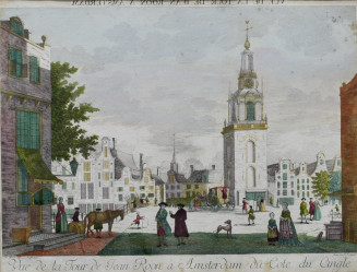 LEIZELT Balthazar Friedrich (1755-1812): Zvonice v Amsterodamu.
