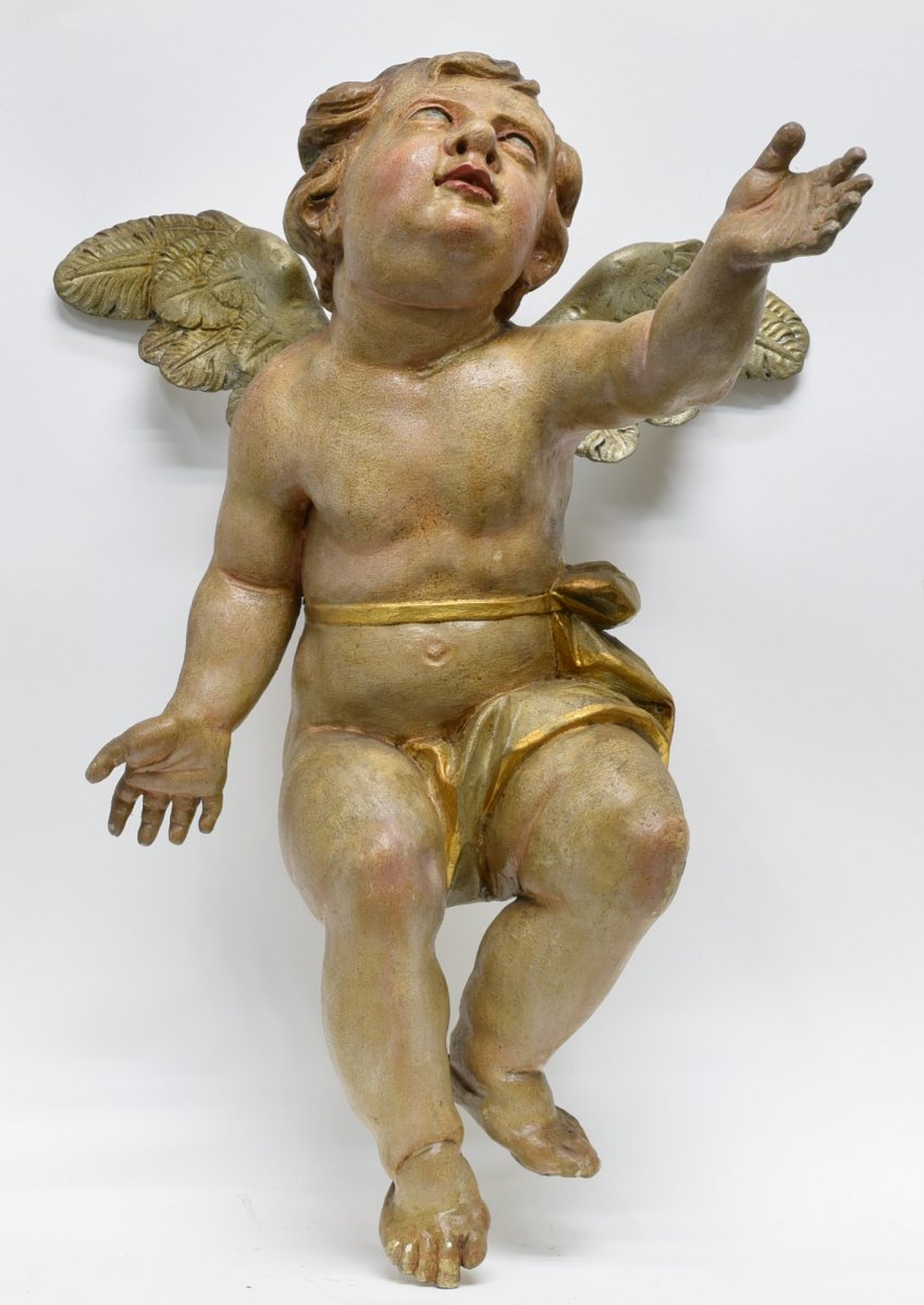 ANONYM: Barokní okřídlený andílek.