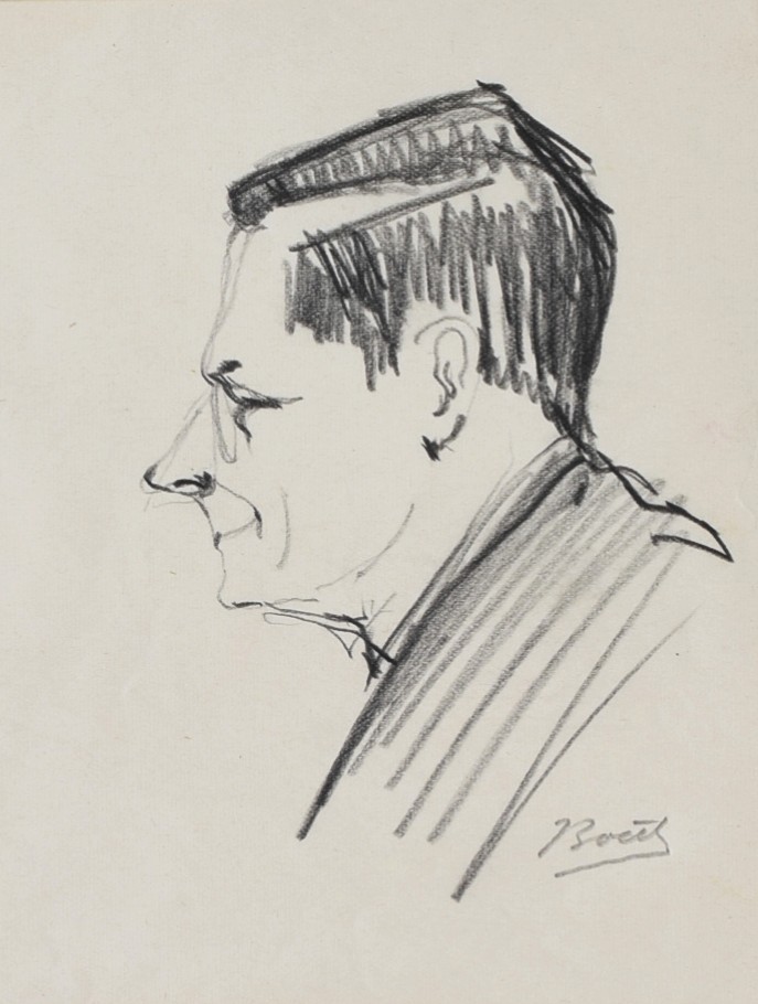 BOČEK František (1914-1981): Portrét muže.