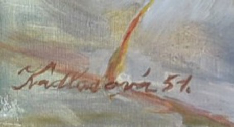 LICHTÁGOVÁ-KADLECOVÁ Vlasta (*1921): Růže ve váze.