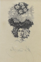 BRUNOVSKÝ Albín (1935-1997): Květinová dáma.
